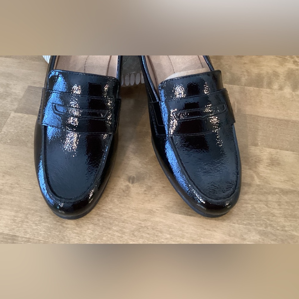 LifeStride Soft System Madison Black Crinkle Loafers Sz 8.5M NWOB - Picture 7 of 7